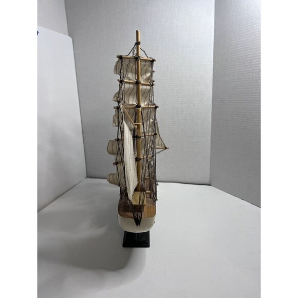 VTG Sailing Ship 3 Mass Model Constitution 17 in Collectible Decor Cloth Cannons - Picture 4 of 12